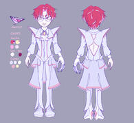 front + back, lineart w/ flats